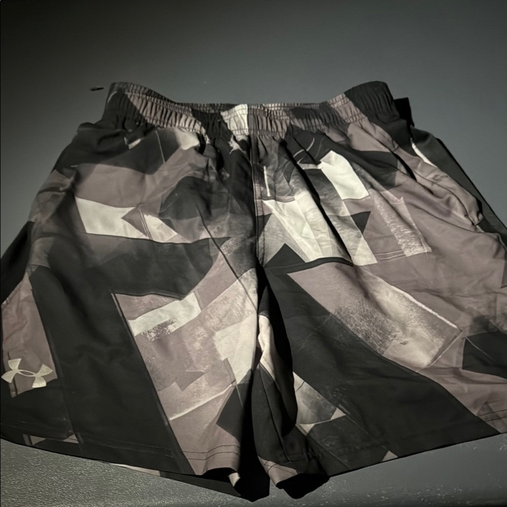 Under Armour Black and Gray Athletic Shorts